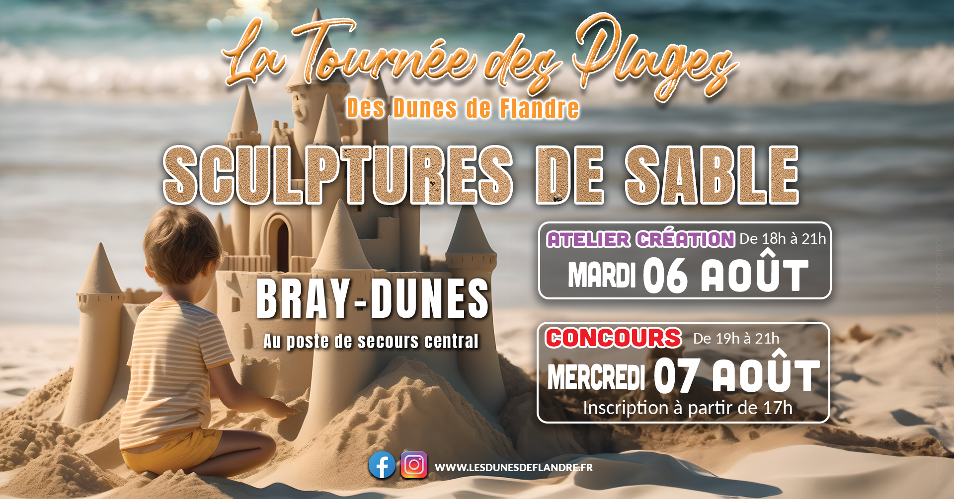 Sculpture sur sable Bray-Dunes 6-7 août 2024